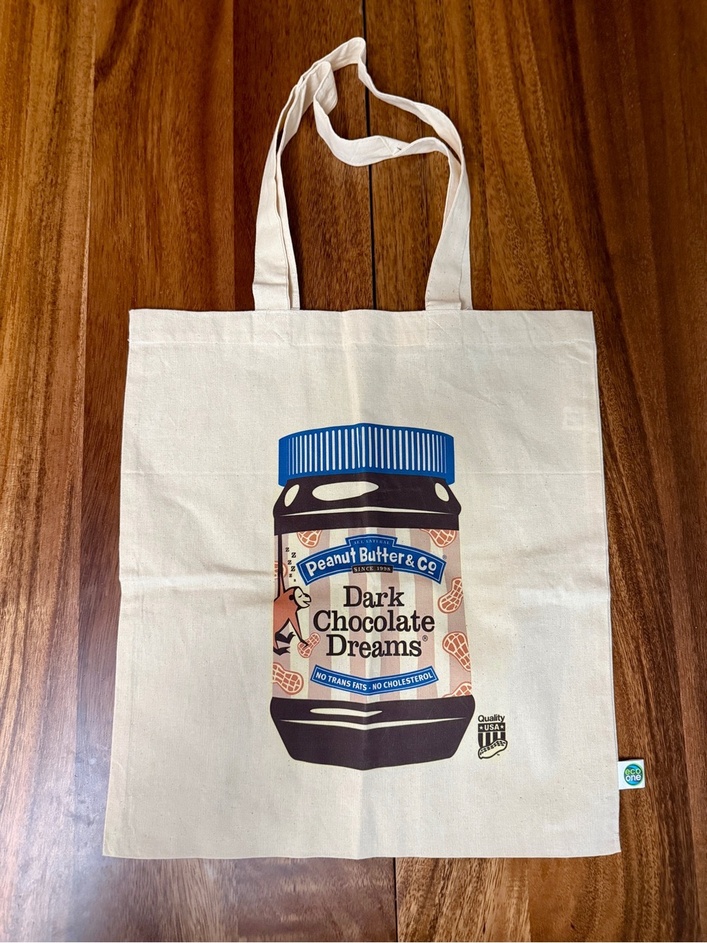 Dark Chocolate Dreams Canvas Tote Bag - Natural